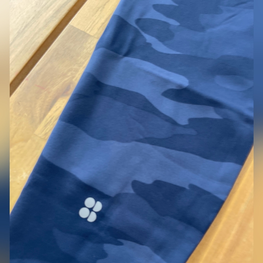 Sweaty Betty Womens Power 7/8 Length Blue Camo Pocket Leggings Size Small - Picture 5 of 6